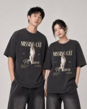 洗水復古寬鬆 Tee - Image 2